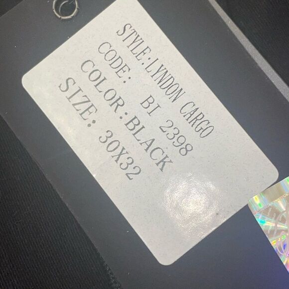 B33 INSPIRED MENS BLACK LYNDON CARGO JOGGER 30x32 - Picture 12 of 16